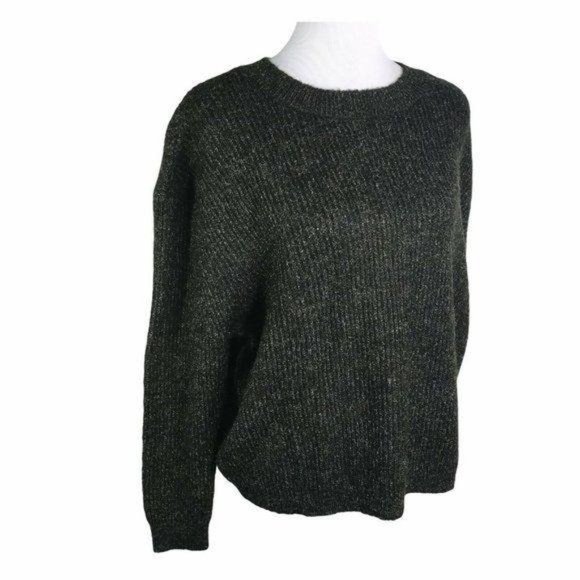 BP. Black Poly Rainbow Marl Long Sleeve Sweater - Picture 5 of 12